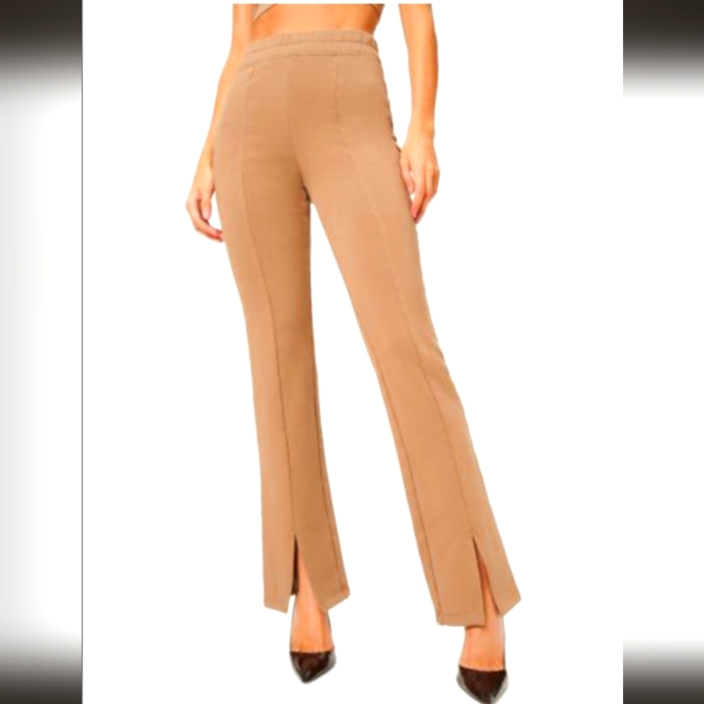 Good American Set. Split Leg Pants and Cropped Sweatshirt